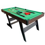 TRUIHUA 6FT Pool Table Folding Snooker Table Set Billiards Table with All accessories for Adults, 176L x 90W x 79H CM