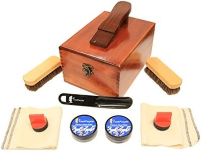 FeetPeople Shoe Polish Leather Care Valet Shoe Shine Kit, 1 Kit, Leather Kit, One Size