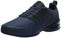 PUMA Men's Voltaic Evo Cross Trainer Sneaker, Wide-Club Navy-puma Black, 12 Wide