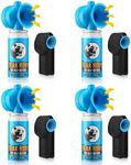 4Pack 1.4oz Bear Horn Self Defense 123dB Loud Air Horn Audible up to 1/2 Mile Safety Air Horn for Wild Animals Bear Alarm for Hiking Climbing Camping and Outdoor Protection (4)