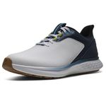 FootJoy Men's FJ Pulse Golf Shoe, White/Gum/Navy, 10.5 UK Wide