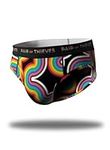 Pair of Thieves Men's Pride Knit Briefs - Proceeds Support the Trevor Project, Rainbow, Small