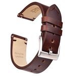 Ritche 20mm Leather Watch Band, Quick Release Leather Watch Strap Compatible with Seiko Alpinist SBDC093 / Citizen Promaster BN0150-28E - Coffee Leather Watch Bands for Men Women