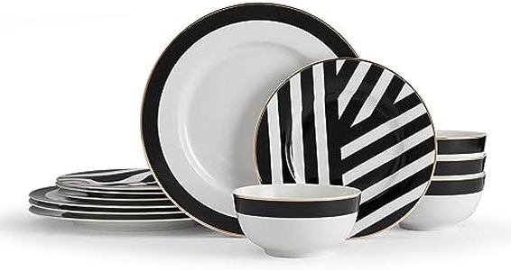 Mikasa Luxe Deco China Dinner Set (12 Pieces)