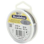 Beadalon Stainless Steel Bead Stringing Wire, Bright, .15 in / 0.38 mm