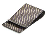 Medifier Carbon Fiber Money Clip Wallet Business Credit Card Cash Glossy Holder L Golden