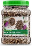 Bliss of Earth 500gm Milk Thistle Seeds Organic Super Food for Liver Cleansing, Immunity Boosting and Blood Sugar Control.