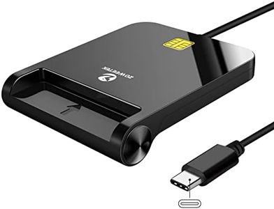 ZOWEETEK CAC Reader USB C, CAC Card Reader Military, DOD Military USB Common Access CAC, Compatible with Windows, Mac OS and Linux (Type C)