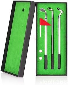 JIAMIAN Golf Pen Set, Juego De Bolígrafos De Golf, con Bolas Bandera Decoraciones De Papelería, Conjunto De Lápiz De Golf, Mini Palos Golf En Forma