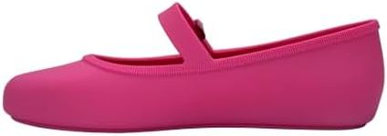 Melissa Soft Ballerina Flats for Women, Pink/Pink, 9