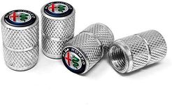 Universal Valve Caps Caps Alfa Romeo for Car Tires, Logo Color, 4 Pieces