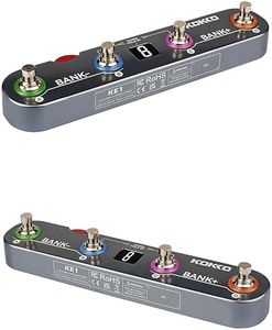 KE1 Multifunctional Guitar Effects Pedal with 36 Custom Presets, Amp & IR Cabinet Modeling - Portable Multi-Effects Processor for Electric Guitar/Bass, Built-in Battery, Mobile Recording