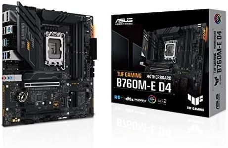 ASUS TUF Gaming B760M-E D4 Scheda madre Intel B760, LGA 1700, mATX, DDR4, PCIe 5.0, 2 slot M.2, WiFi 6E, USB 3.2 Gen 2, Type-C, Nero