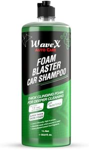 Wavex Foam Wash Car Shampoo Concentrate (1L) pH Neutral, Extreme Suds Snow White Foam, Highly Effective on Dust and Grime