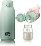 Portable Bottle Warmer for Travel – Dual Heating Modes for Breast Milk & Water, Portable Baby Bottle Maker with Fast Heating for Formula Feed,500ML Capacity to Meet Your All-Day Needs & Night Feeds