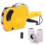 A.S Enterprises Pack of 1 Price Labeller Printing Rate Printer (MRP Rate Gun) Label Gun 8 Digits with 2 Ink Rolls (Pack of 1) (with 10 Label Roll)- 6000 Label Stickers