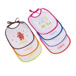 NEPEE 7 days series 100% cotton terry baby bib waterproof drool bibs baby