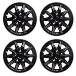 TopTech Revolution 14 Inch Wheel Trim Set Gloss Black Set of 4 Hub Caps Covers