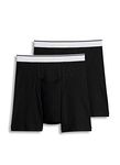 Jockey Men's Underwear Pouch Boxer Brief - 2 Pack, black, S
