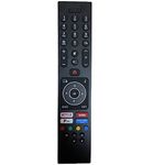 NEW Universal Remote Control RC43137P for Luxor Bush Digihome Finlux Electriq Smart TV, No Setup Required have Netflix/Youtube/Freeview Play/Prime Video button