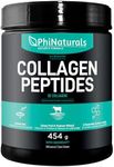 PhiNaturals Collagen Peptides Protein Powder Instant-Mix [Unflavored] Hydrolyzed Collagen Supplement From Pasture-Raised Grass-Fed Bovine Beef Non-GMO Keto & Paleo Friendly Anti-Aging Supplements