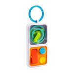 Fat Brain Toys PlayTab On The Go, Sensory Activity Toy, Travel Case With Tiles, Stroller Clip, Motor Skills Development, Modular On-the-Go Play, For Ages 12 Months and Up