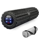 Vulken Extra Long 17” Vibrating Foam Roller 4 Speeds 3800RPM Quick Charge High Intensity Electric Foam Roller Deep Tissue Massager for Muscle Recovery