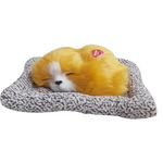 Himaja Little Shopee™ | Realistic Looking Sleeping Dog with Matt | Gift for Boys, Girls, Childrens | Birthday Gifts | Size 20cm (Small, Multicolor)