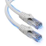 Ultra Clarity Cables Cat 6 Ethernet Cable 75 ft, Outdoor&Indoor 10Gbps Ethernet Cable, High Speed Cat6 Cable RJ45 LAN Internet Cable for Computer, Router, Modem, PS4/5, Xbox, Gaming - White