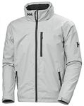 Helly Hansen Mens Crew Hooded Jacket, Grey, XXL EU