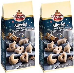 Wicklein Allerlei Soft Glazed Gingerbread Cookie Bag, 7.05 oz Pack of 2