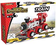 Construct IT Constructibles Train - 77 Pieces Train Kit Construction Set - STEM Toys for 6+ Year Old - Train Toy for 5 Year Olds Construction Toys - Build Your Own Train Kit