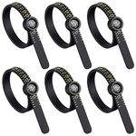 6 Pcs Ring Sizer Measuring Tool Reusable Finger Size Gauge Ring Measurement Tool Ring Sizing Kit Jewelry Sizing Tool Jewelry Sizers 1-17 USA Rings Size, Black