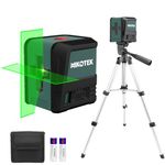 Laser Level with Tripod, Nikotek Green Laser Level Self Leveling Cross Line, Horizontal and Vertical Line Laser Level IP54 Waterproof and Dustproof Battery Carrying Bag Included