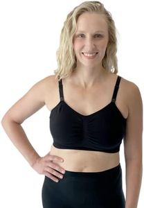 bamboobies Women's Maternity Pumping Bra, Black, Large