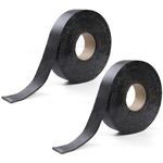 Boshen 2 Rolls 2in x 33 FT Asphalt Crack Tape Self-Adhesive Asphalt Crack Filler Asphalt Joint Repair for Driveway Parking Lot Roof Asphalt Cement Road(3mm Thick), No Torch Required