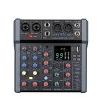 Weymic A-Series Professional Mixer/w 99 DSP Effect/w Graphic Equalizer for Recording DJ Stage Karaoke Music Application w/USB XLR Microphone Jack, 48V Power(6-Channel)