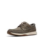 Clarks Men's Sailview Lace Loafers, Taupe Nubuck, 10