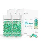 Beautywise Skin Resilience Combination of Ceramides, Hyaluronic Acid & Astaxanthin in Omega-3 | Oil enriched with Vitamin C, E for Skin Moisture and Glowing Skin |120 Capsules (Pack of 2)