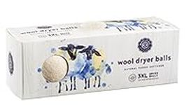 Woolzies Wool Dryer Balls Organic: Our Big Wool Spheres are the Best Fabric Softener | 3-Pack XL Dryer Balls for Laundry is Made with New Zealand Wool | Use Laundry Balls for Dryer with Essential Oils