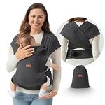 besrey Baby Sling Wrap Easy to wear, Baby Carrier Sling, besrey Baby Wraps Carrier Knotless & Ergonomic M Position with Head Support