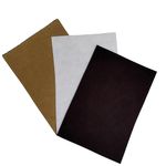 CANVASS Pack of 10 Bright A4 Size Multicolored Stiff Felt Sheet 1mm Thick for Craft (20cm*30cm) (A4 Size, Brown Beige White)