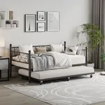 GarveeHome Daybed with Trundle Bed,
