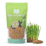 The Cat Ladies Cat Grass Seeds - Grass Seed for Indoor Cats - Fast Growing Catnip Plant Seeds for Nip Plants - Catgrass Seeds to Grow Kitten Safe Grass - 454 g (16 oz)