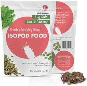 Snout and Shell Isopod Food A Bountiful Selection Crafted to Enrich Your Pet's Habitat and Diet (Garden Foraging Blend)