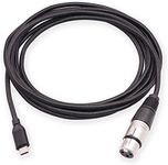 SZLliyxs XLR to USB C Cable USB C Microphone Cable,10FT USB Type-C to XLR Female Cord Connector Adapter Compatible Audio Cord Link Converter Cable USB Type-C Devices for Smartphone or MacBook