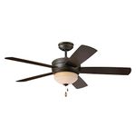 Emerson Ceiling Fans CF850GES Summer Haven 52-Inch Indoor Outdoor Ceiling Fan with Light, Wet Rated, Golden Espresso Finish