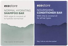 Ecostore Solid Hair Care Bundle - Normal Hydrating Shampoo Bar 100g | Nourshing Conditioner Bar 80g, Hydrate, Add Shine and Moisture, Uplifting Plum & Violet for Luxuriously Scented Locks, Plastic Free