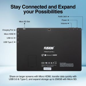 Fusion5 10" Windows 11 Tablet – 10-Inch Touchscreen PC