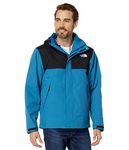 THE NORTH FACE Monte Bre Triclimate 2 Mens Jacket Banff Blue/TNF Black Large, Banff Blue/Tnf Black, Large